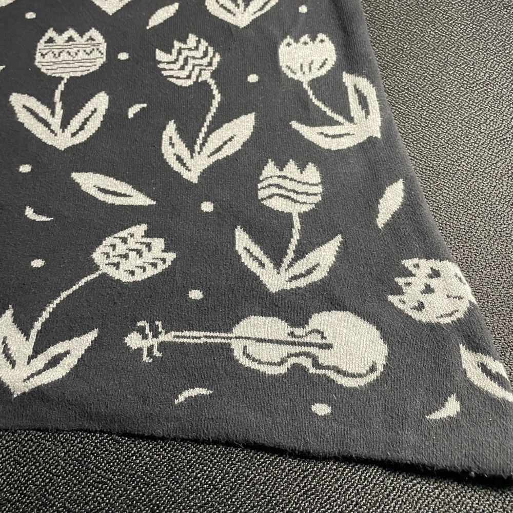 Gudrun Sjoden black / grey Violin Jumper 100% Cotton Tulip Festival Boho sz S - Picture 10 of 14